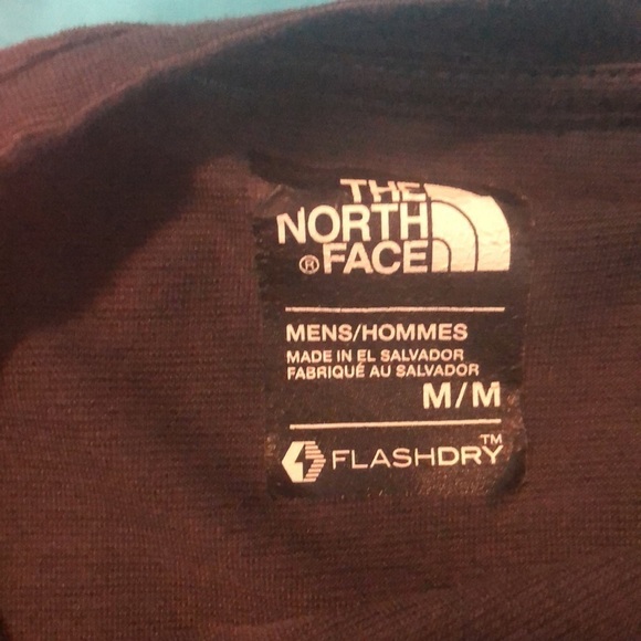 The North Face Flash Dry Dark Gray Black T Shirt M - Picture 4 of 7